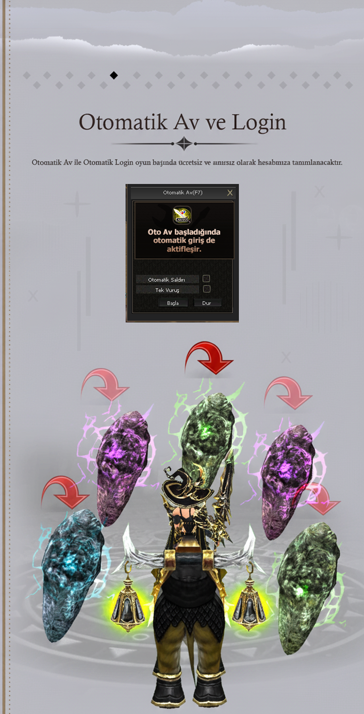 Otomatik Av & Login